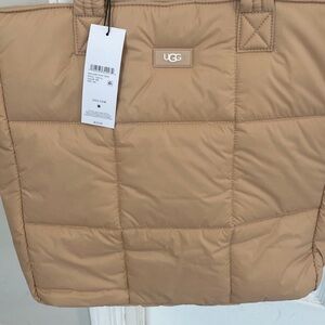 UGG Tan Quilted Tote Bag